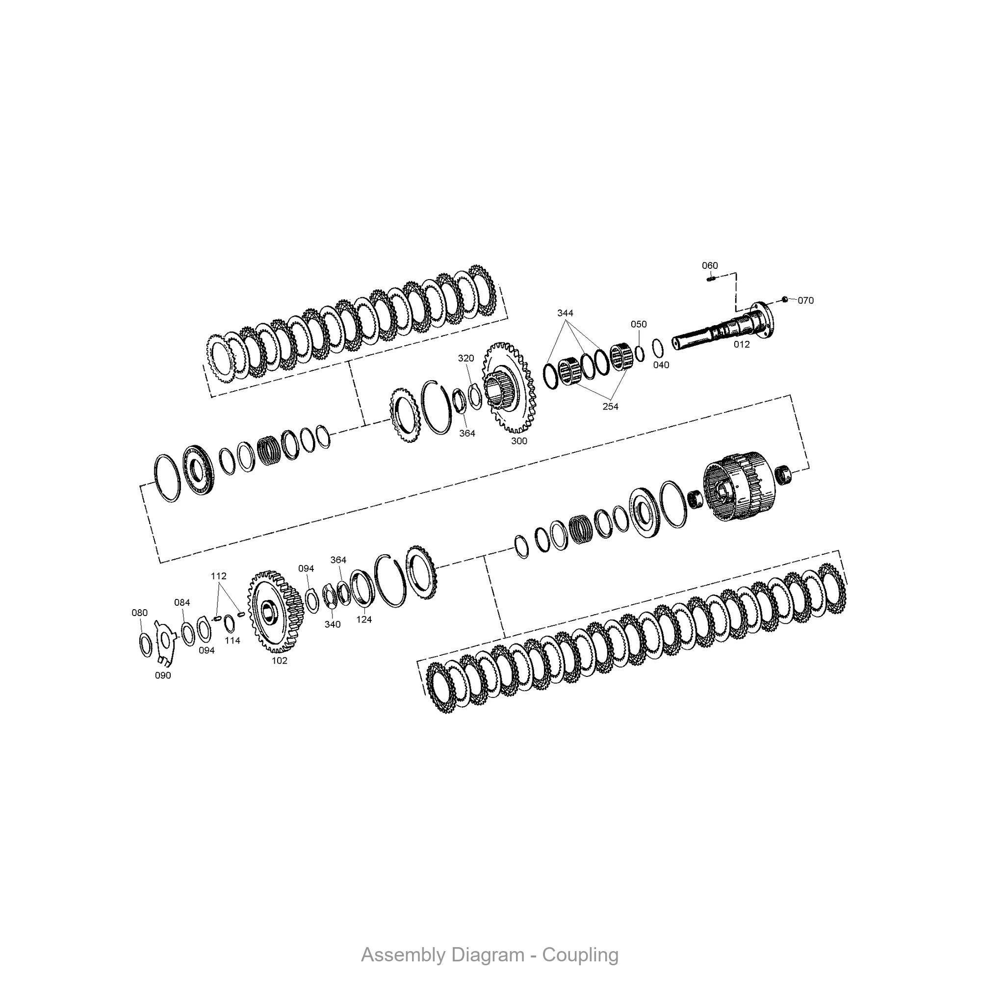 ZF 4642.152.501 COUPLING for WG 150 | OEM Genuine Part - Genuine ZF Part