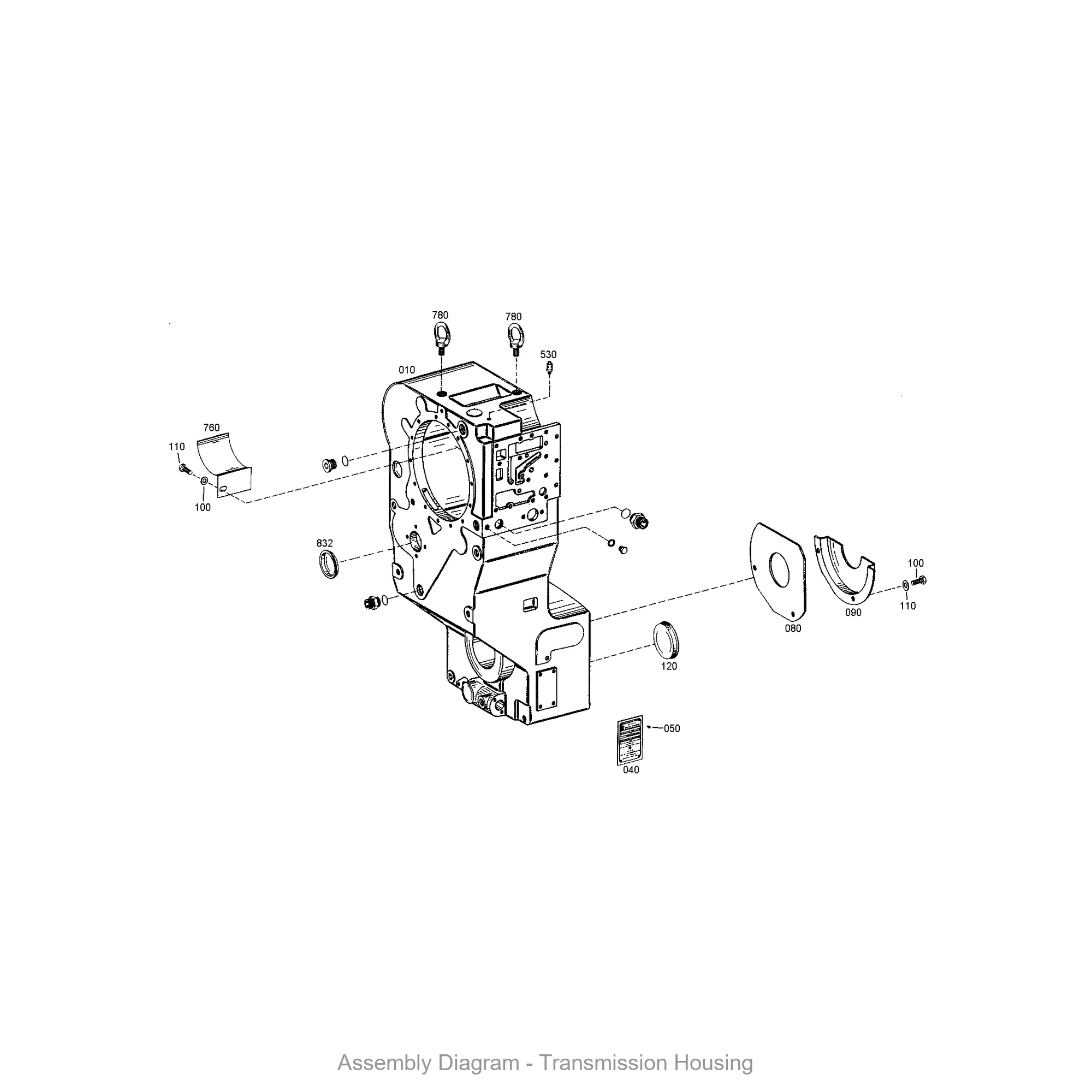 ZF 4644.301.116 SCREEN SHEET - Transmission Assembly Exploded View Diagram
