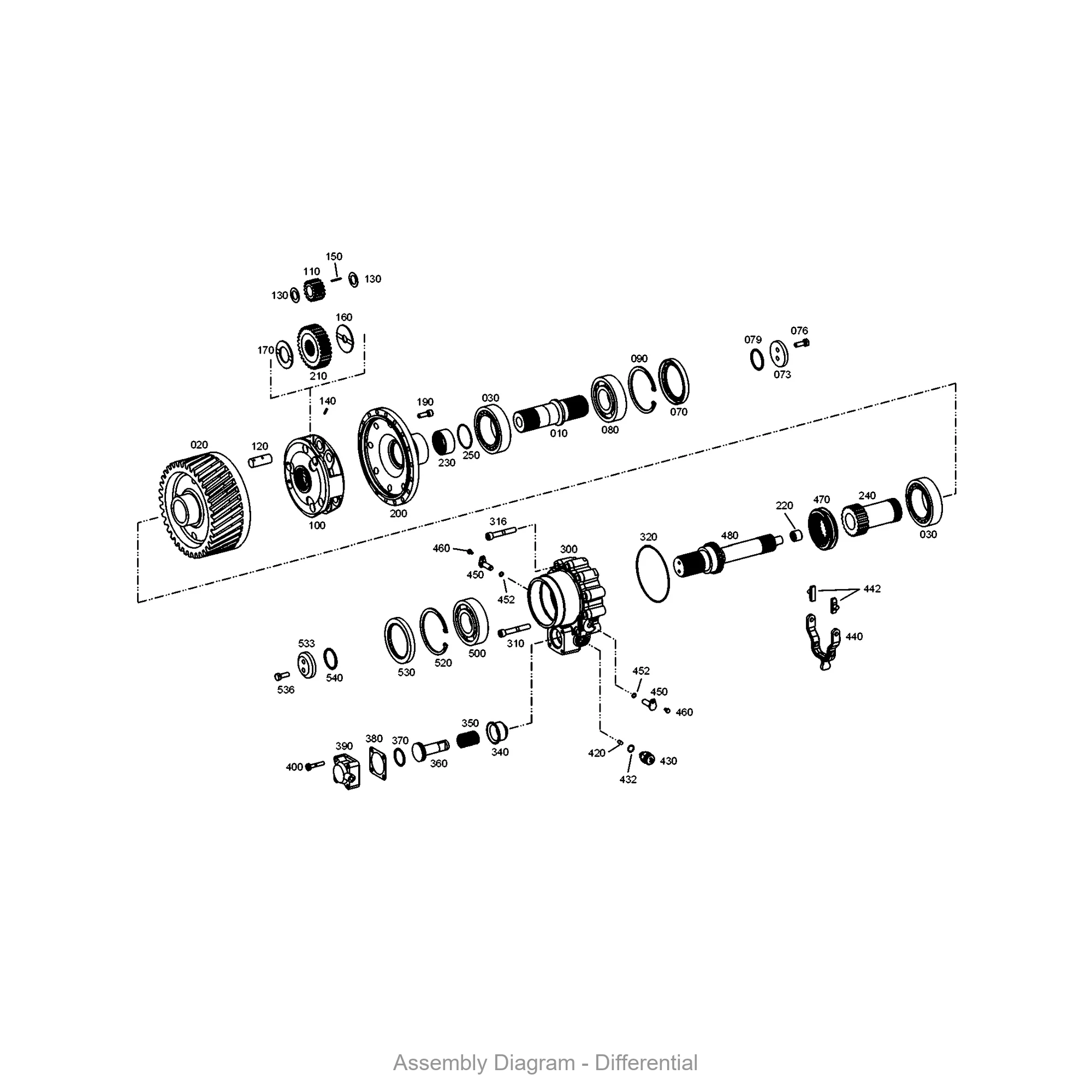 ZF 4644.303.047 THRUST WASHER - Transmission Assembly Exploded View Diagram